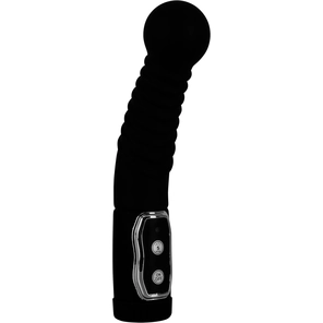  Чёрный стимулятор простаты с ротацией Prostate Twister 20 см 