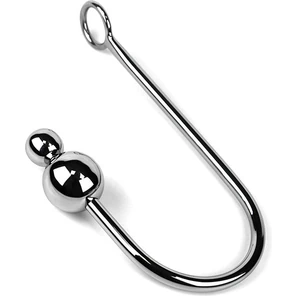  Анальный крюк Double Ball hook с двумя шариками на кончике 