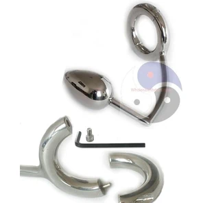  Разборное эрекционное кольцо с анальным плагом 2-Pcs Ring with Egg Asslock 