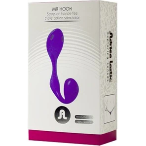  Двусторонний вибратор Mr. Hook на эластичных ремешках 