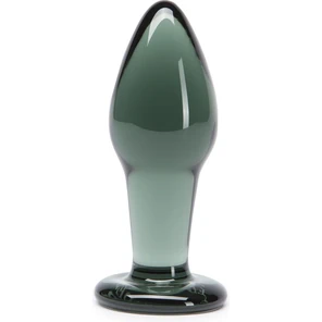  Стеклянная анальная пробочка Something Darker Glass Butt Plug 10,7 см 