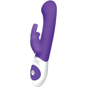  Фиолетовый стимулятор G-точки с клиторальным отростком The G-spot Rabbit 22 см 