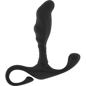  Чёрный анальный массажер простаты Prostate Massager No.27 12,5 см 