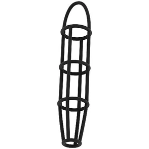  Чёрная насадка-клетка на пенис Cockcage with ball strap №30 