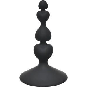  Чёрная анальная пробка Sweetheart Plug Black 10 см 