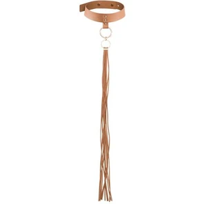  Коричневый ошейник с кистями Tassel Choker 