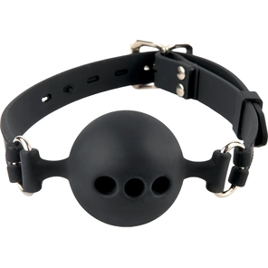  Силиконовый кляп-шар с отверстиями для дыхания Silicone Breathable Ball Gag Small 