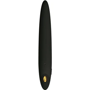  Чёрный перезаряжаемый мини-вибратор D5 14,5 см 