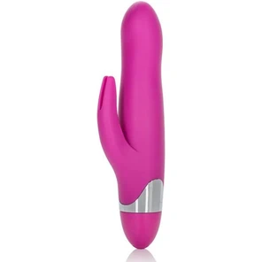  Вибромассажер с клиторальной стимуляцией Turn it Up! 7-Function Silicone Massager 20,3 см 