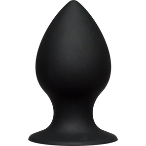  Малая чёрная анальная пробка Kink Ace Silicone Plug 3 8,26 см 
