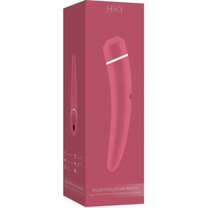 Розовый вакуумный клиторальный вибромассажер Personal vibrator HIKY 