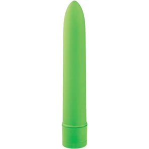  Зелёный классический вибратор BASICX MULTISPEED VIBRATOR GREEN 7INCH 18 см 