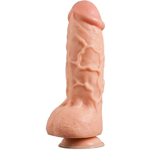  Телесный фаллоимитатор 10INCH GIANT PVC DONG WITH SUCTION CUP 25 см 