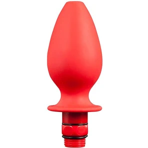  Красная насадка для душа HYDROBLAST 4INCH BUTTPLUG SHAPE DOUCHE 10,2 см 