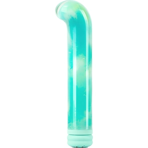  Зеленый компактный вибратор из стекла Magic Cane 12 см 