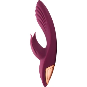  Сливовый вибратор-кролик 5’’ Silicone Kissing 20,2 см 