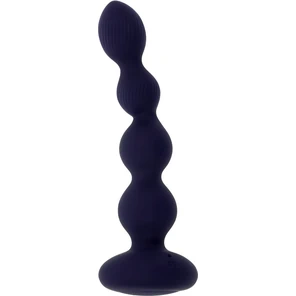  Фиолетовые анальные бусы с вибрацией и вращением Pleasure Orbit 17,8 см 