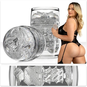  Прозрачный двусторонний мастурбатор Fleshlight Quickshot Mia Malkova 