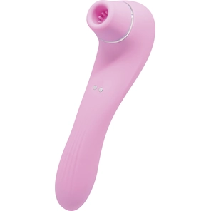  Розовый стимулятор Smoooch Clitoral Suction Vibration 18,6 см 