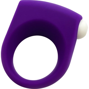  Фиолетовое эрекционное кольцо Puggle Vibrating Ring with Bullet 