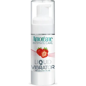  Жидкий вибратор со вкусом клубники Amoreane Strawberry 30 мл 