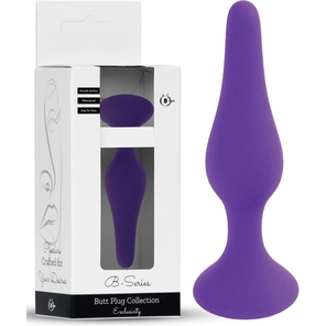  Фиолетовая анальная втулка Silcone Purple Plug Medium 11 см 