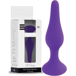  Фиолетовая анальная втулка Silcone Purple Plug Large 12,5 см 