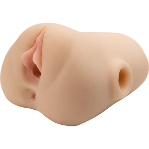  Телесный мастурбатор с вибрацией Double Pounder Vibrating Squeeze Stroker 