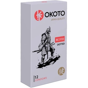  Точечные презервативы OKOTO Dotted 12 шт 