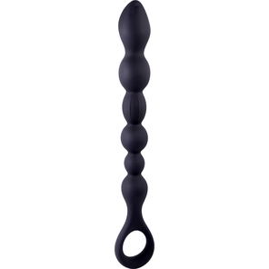  Черная анальная цепочка Beads Hunter 25,4 см 