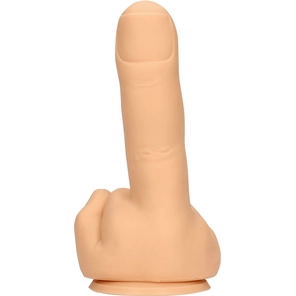  Телесный фаллоимитатор в форме пальца Up Yours 15,5 см 