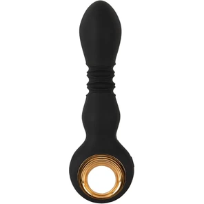  Черный вибратор с мощной поступательной стимуляцией Strong Thrusting Vibrator 