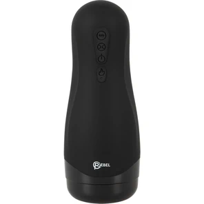  Черный вибромастурбатор с подогревом Masturbator with 3 Functions 