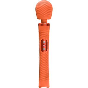  Оранжевый жезловый вибромассажер Vim Vibrating Wand 31,3 см 