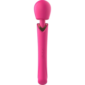  Розовый силиконовый вибратор-wand 30 см 