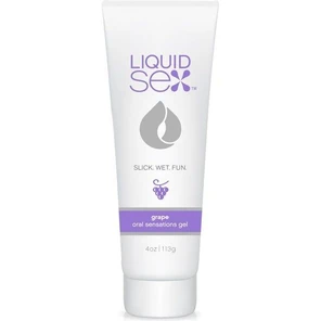  Гель для орального секса с ароматом винограда Liquid Sex Oral Sex Gel Grape 113 гр. 