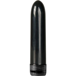  Чёрный мини-вибратор Mini Vibe Purple 12,3 см 