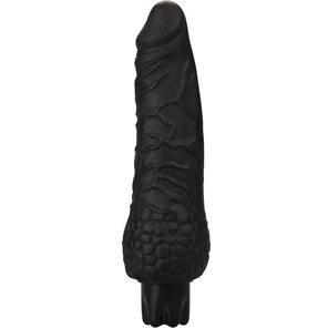  Чёрный вибратор-реалистик Realistic Skin Vibrator Small 16,3 см 