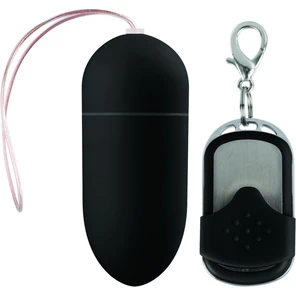  Чёрное виброяйцо 10 Speed Remote Vibrating Egg Big с пультом ДУ 