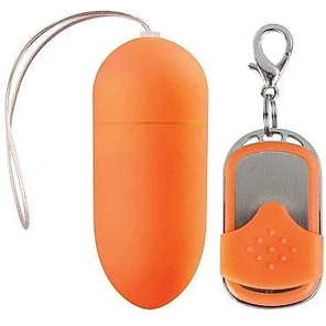  Оранжевое виброяйцо 10 Speed Remote Vibrating Egg Big с пультом ДУ 
