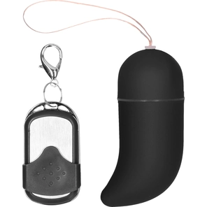  Чёрное радиоуправляемое виброяйцо Vibrating G-spot Egg medium 