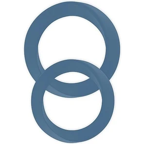  Набор из 2 синих эрекционных колец разного размера Infinity Thin M and L Cockring 