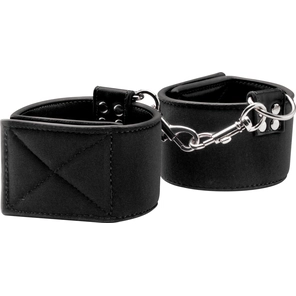  Чёрные двусторонние оковы на ноги Reversible Ankle Cuffs 