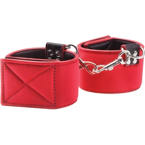 Чёрно-красные двусторонние оковы на ноги Reversible Ankle Cuffs 