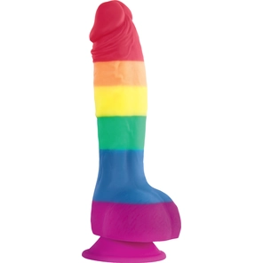  Радужный фаллоимитатор Pride Edition 6 Dildo 21 см 