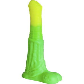  Зелёный фаллоимитатор Пегас Large 26 см 