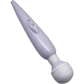  Белый вибромассажёр Mimi Magic Wand 19,2 см 