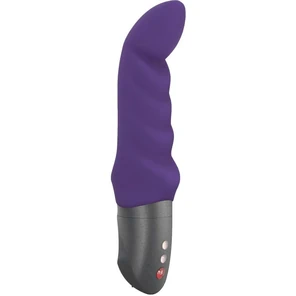  Фиолетовый вибратор Abby G с загнутым кончиком 18,9 см 