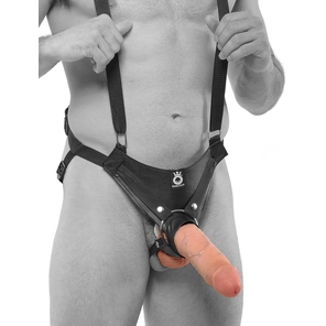  Страпон-система с телесной насадкой 10 Hollow Strap-On Suspender System 25 см 