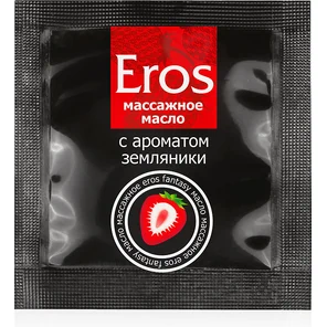  Саше массажного масла с ароматом земляники Eros fantasy 4 гр 